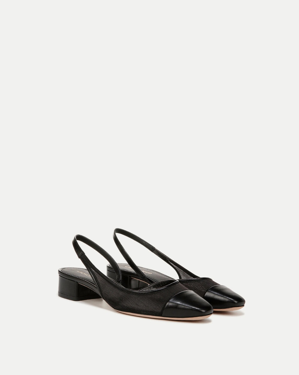 CECILE MESH CAP-TOE SLINGBACK - 2