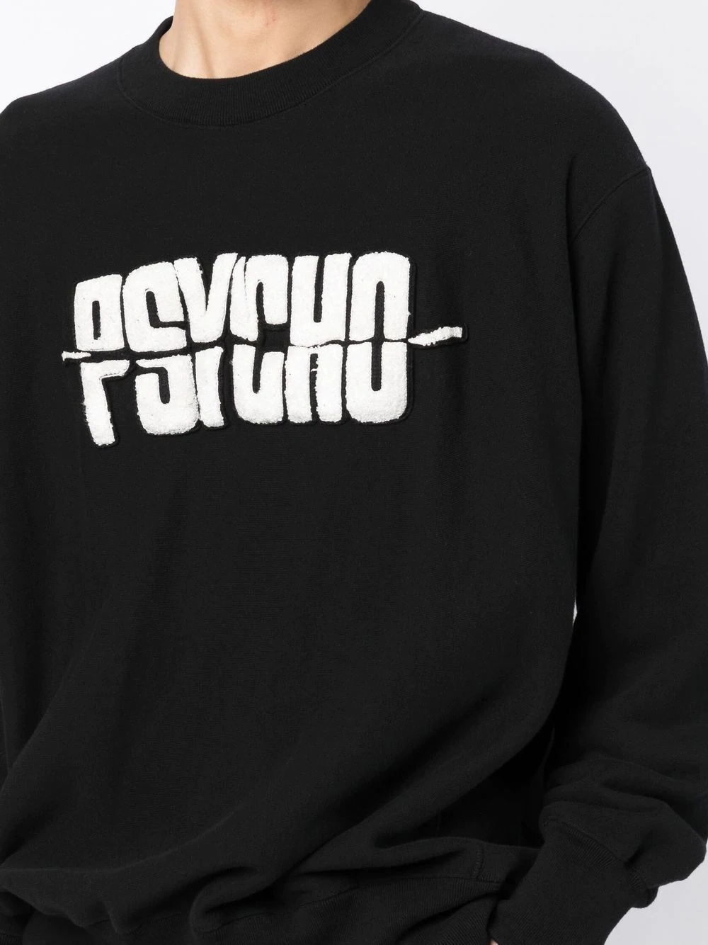 x Psycho appliqué crew-neck sweatshirt - 5