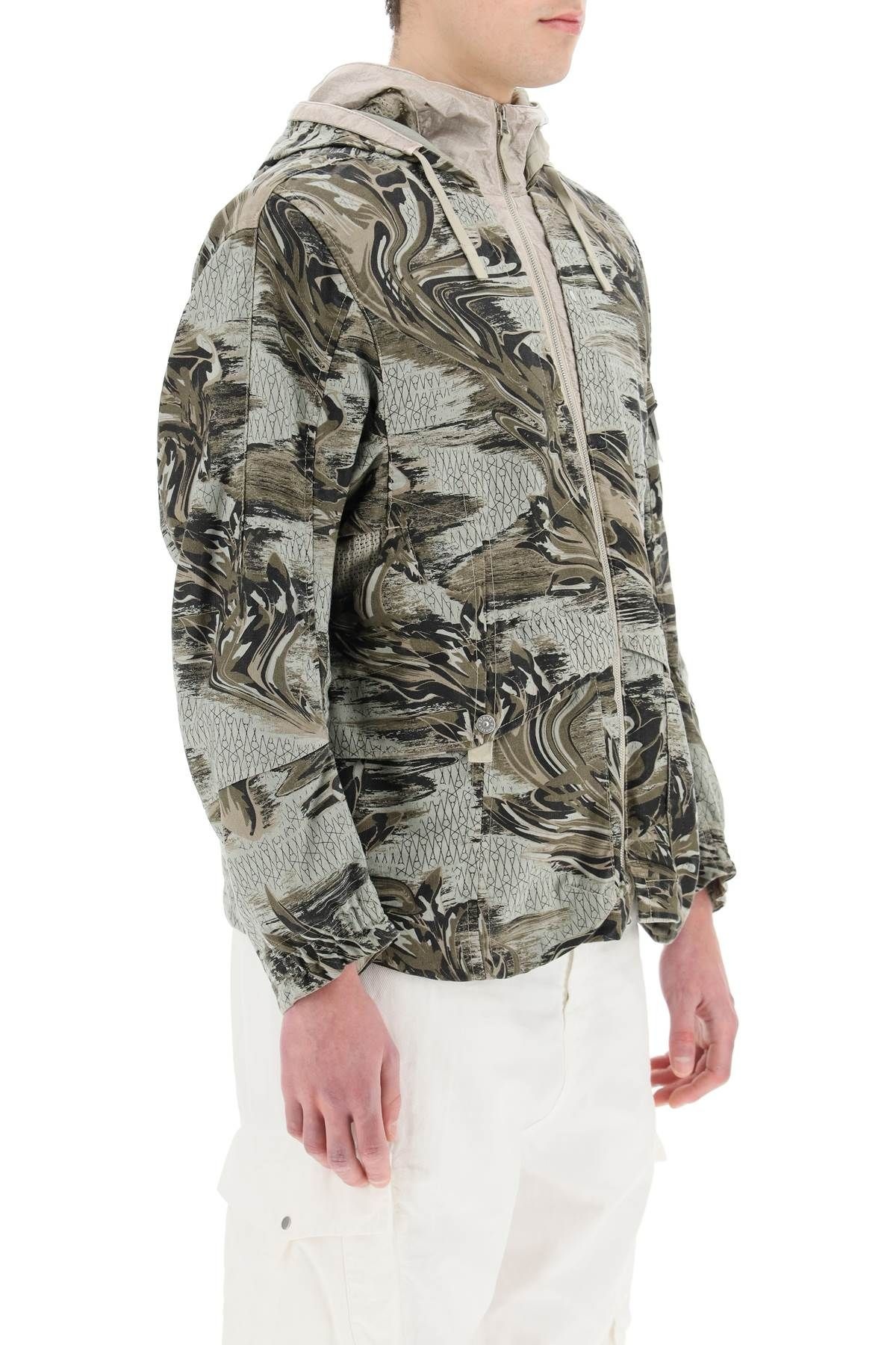 PRINTED JACKET IN LINEN CORDURA-TC - 3