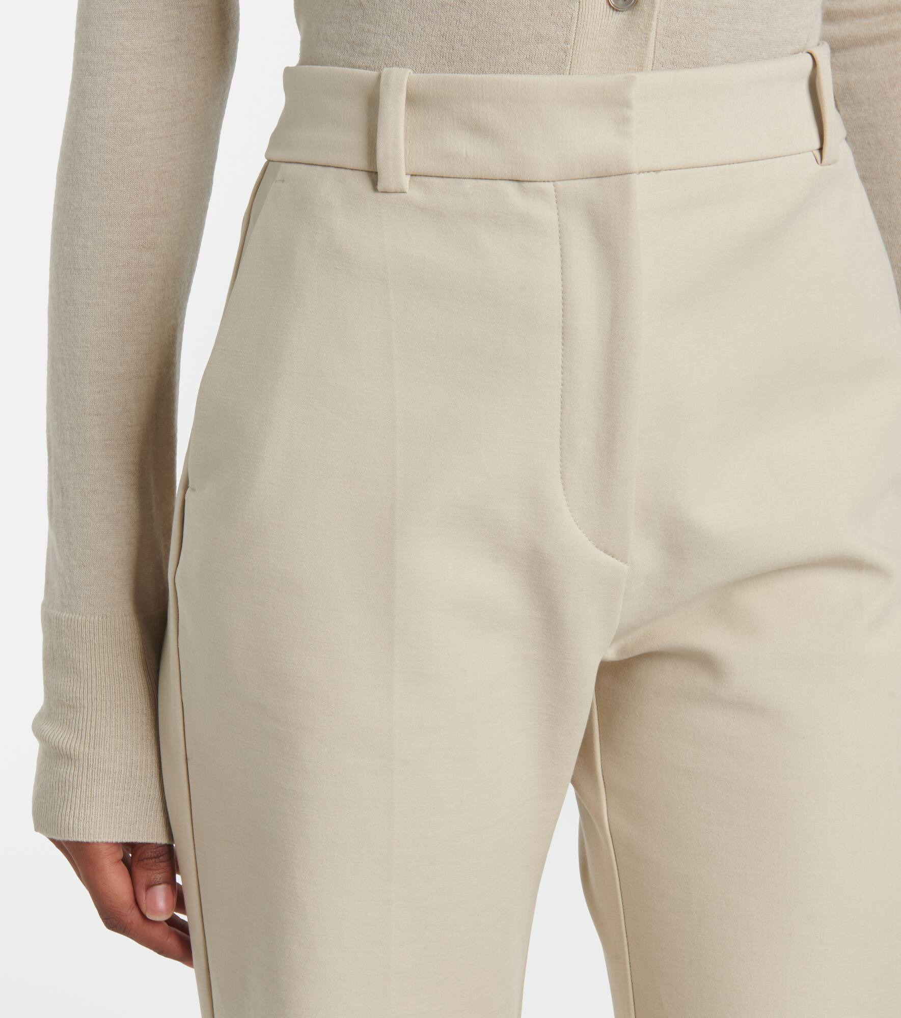 Tafira cotton-blend flared pants - 4