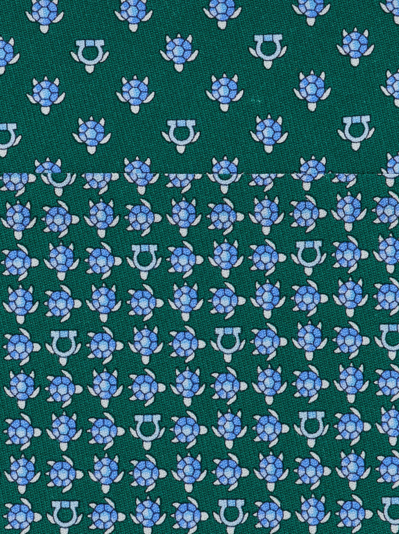 FERRAGAMO Turtles print silk tie outlook