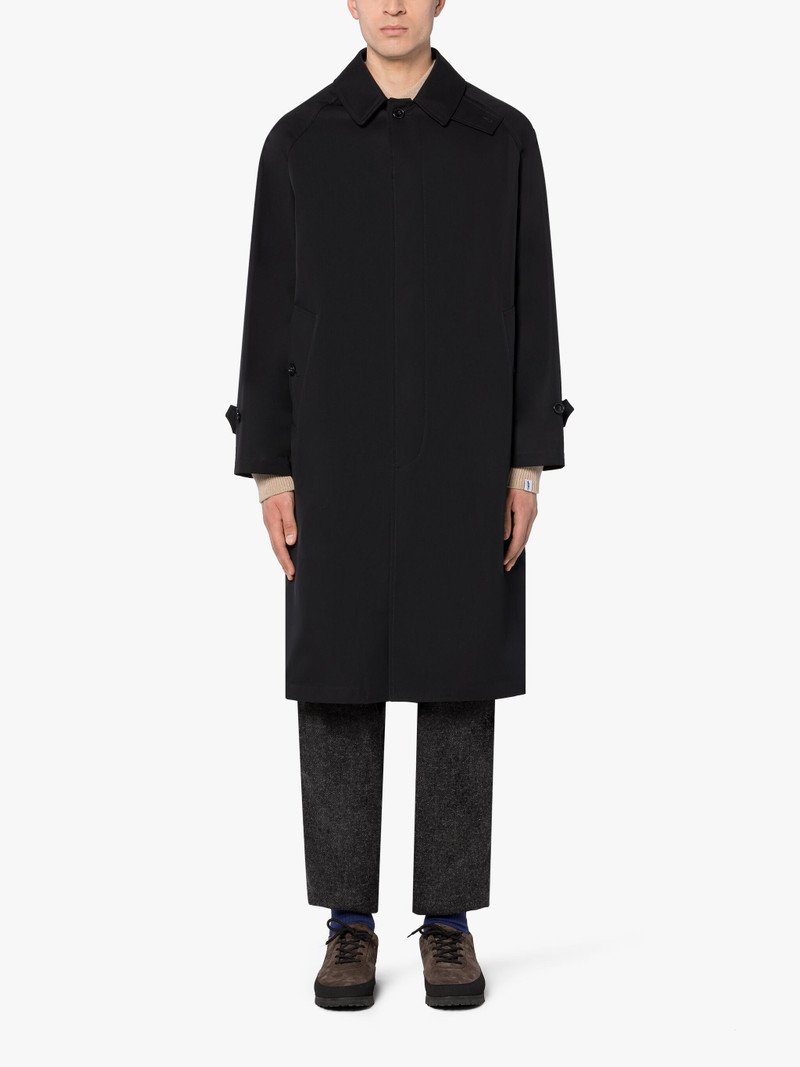 Mackintosh SELWYN BLACK COTTON OVERCOAT outlook