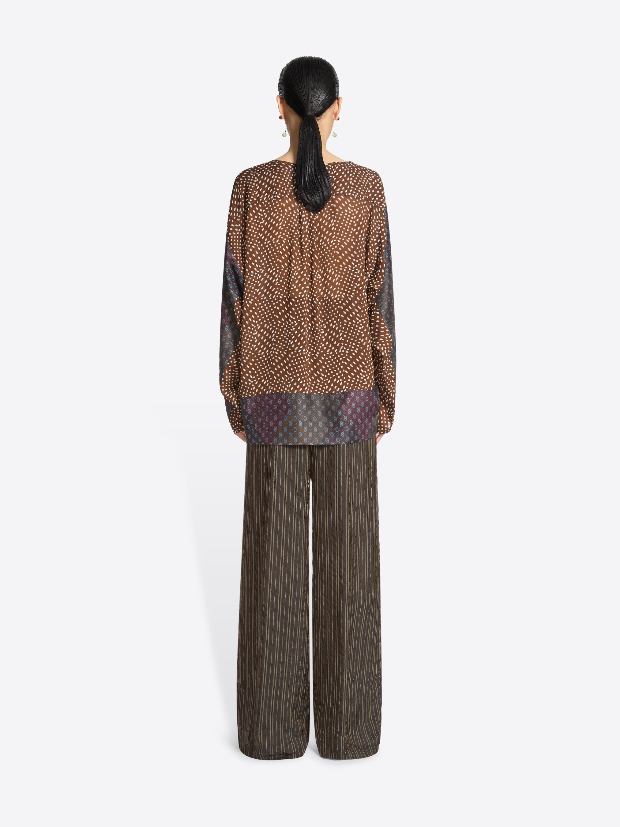 SILK CONTRAST TOP - 4