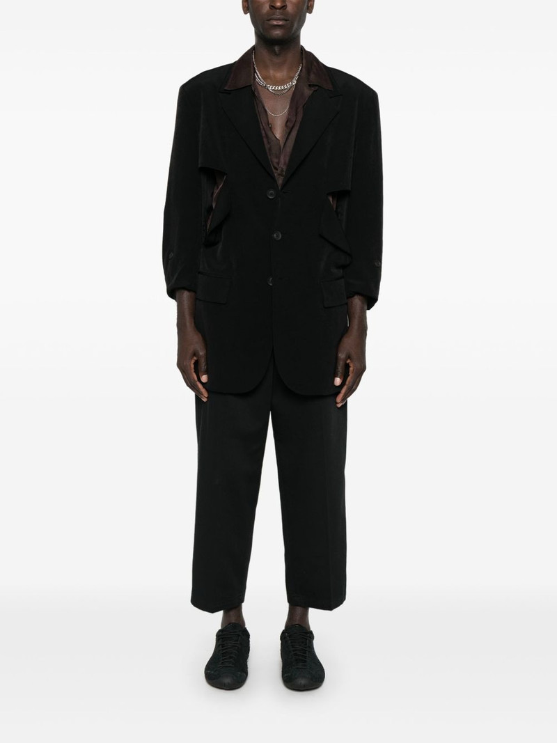 Yohji Yamamoto cut-out blazer outlook