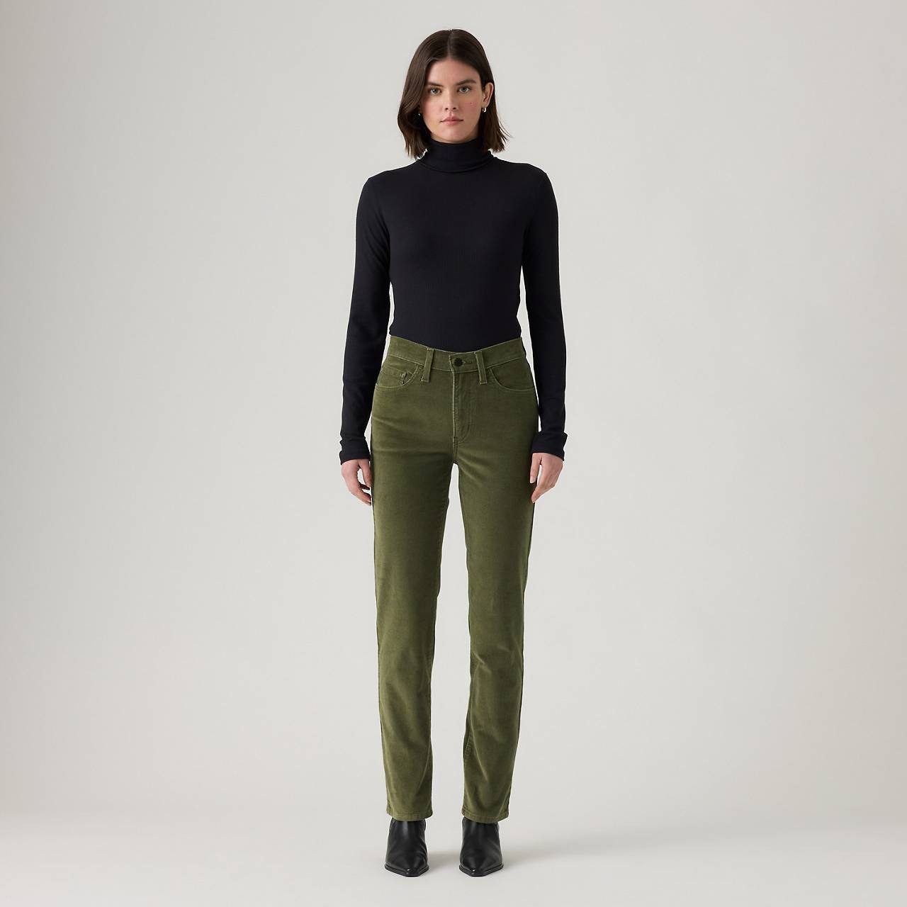 724 HIGH-RISE STRAIGHT CORDUROY WOMEN'S PANTS - 2