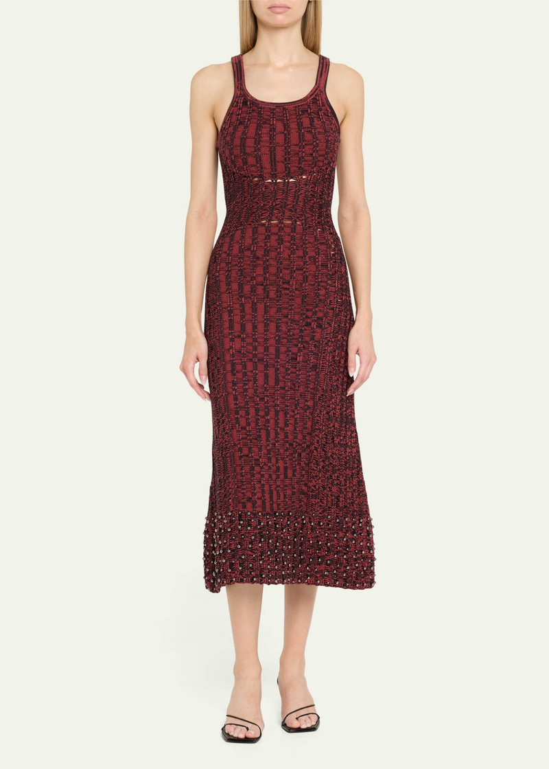 diotima Samedi Rib Two-Tone Studded Dress outlook