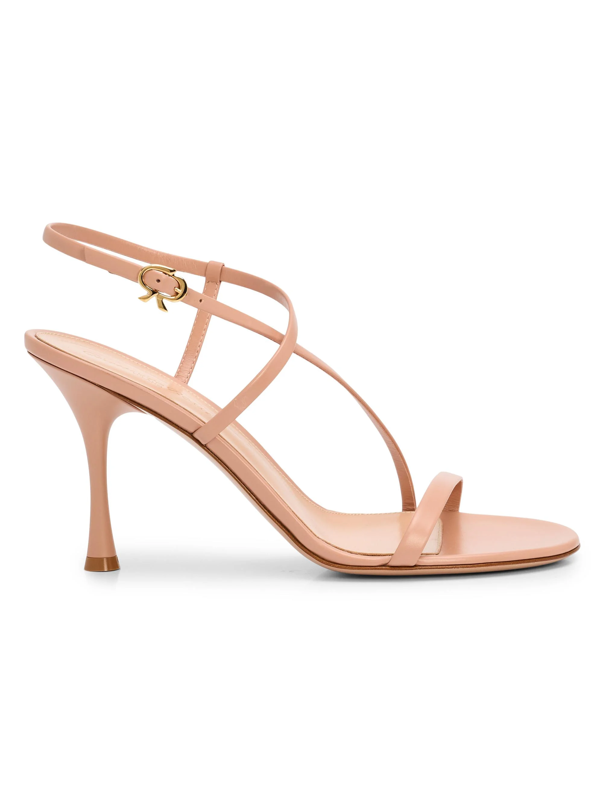 Women's Glove 85MM Leather Slingback Sandals - Peach - 1