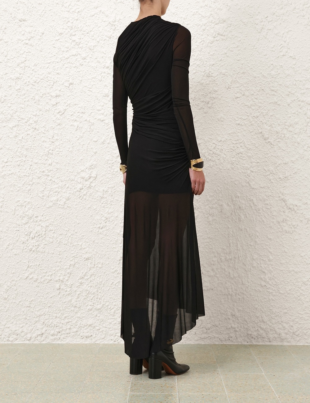 ILLUSTRATION GATHERED DRESS - 4
