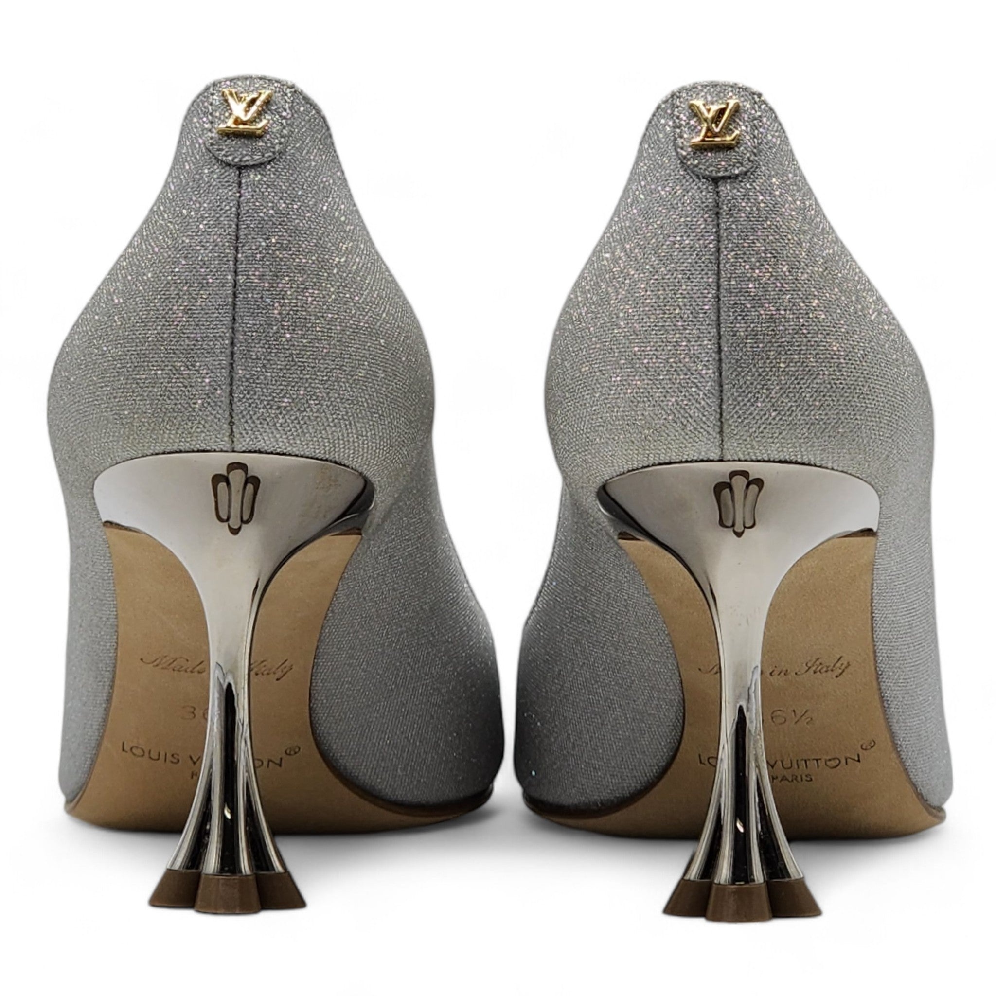 Louis Vuitton Blossom Pumps Glitter in Silver - 5
