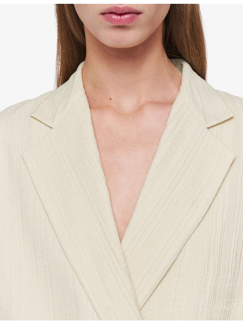 Amelot Pleated-Texture Silk-Blend Blazer - 5