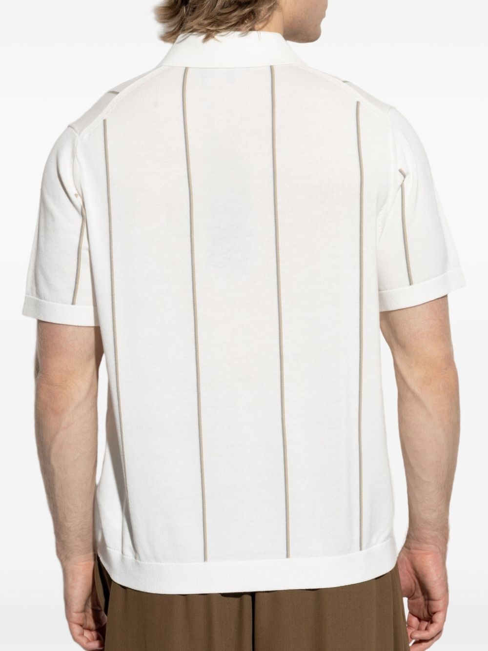 striped polo shirt - 4