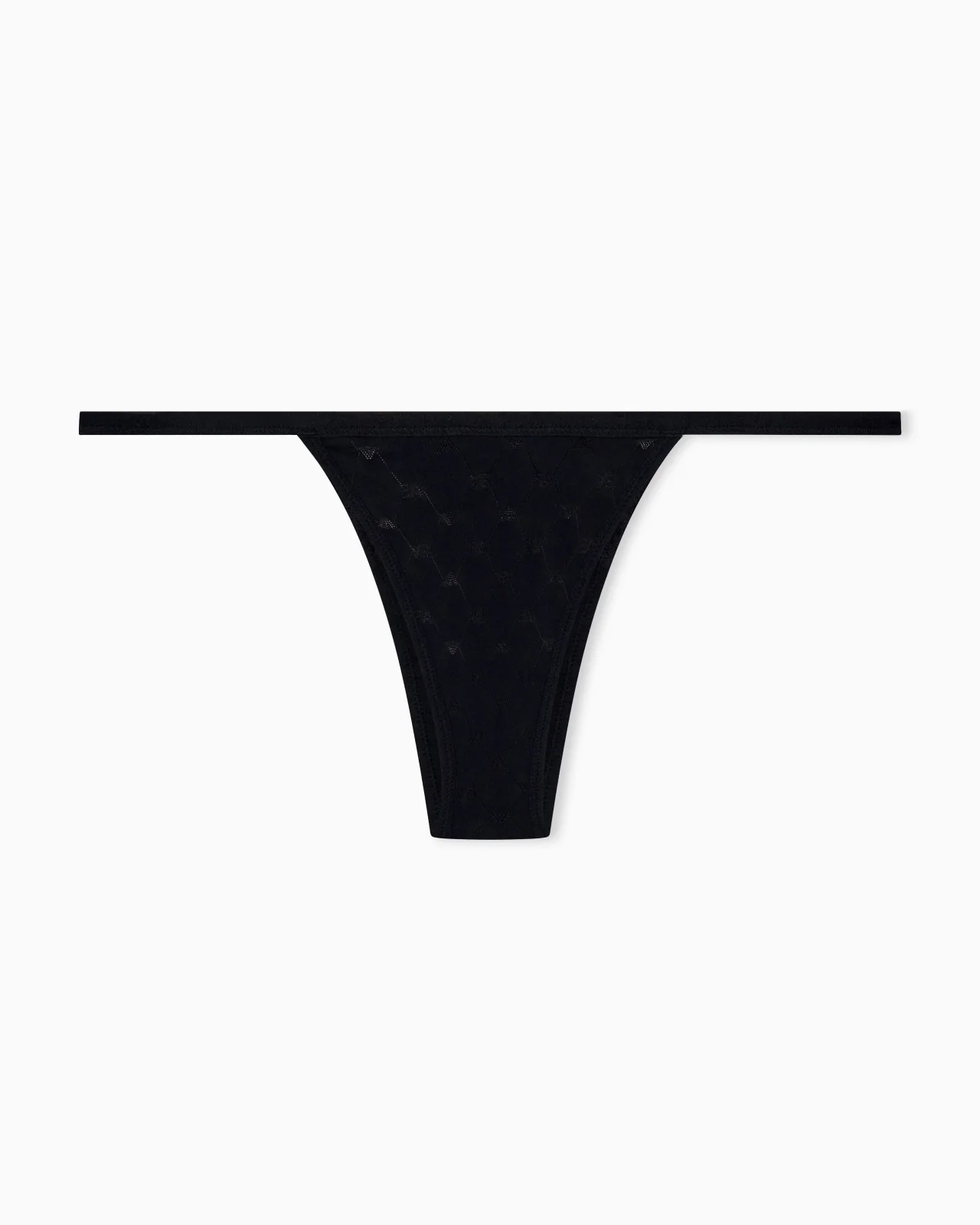 JERSEY THONG WITH A MONOGRAM PATTERN AND A COTTON GUSSET - 1