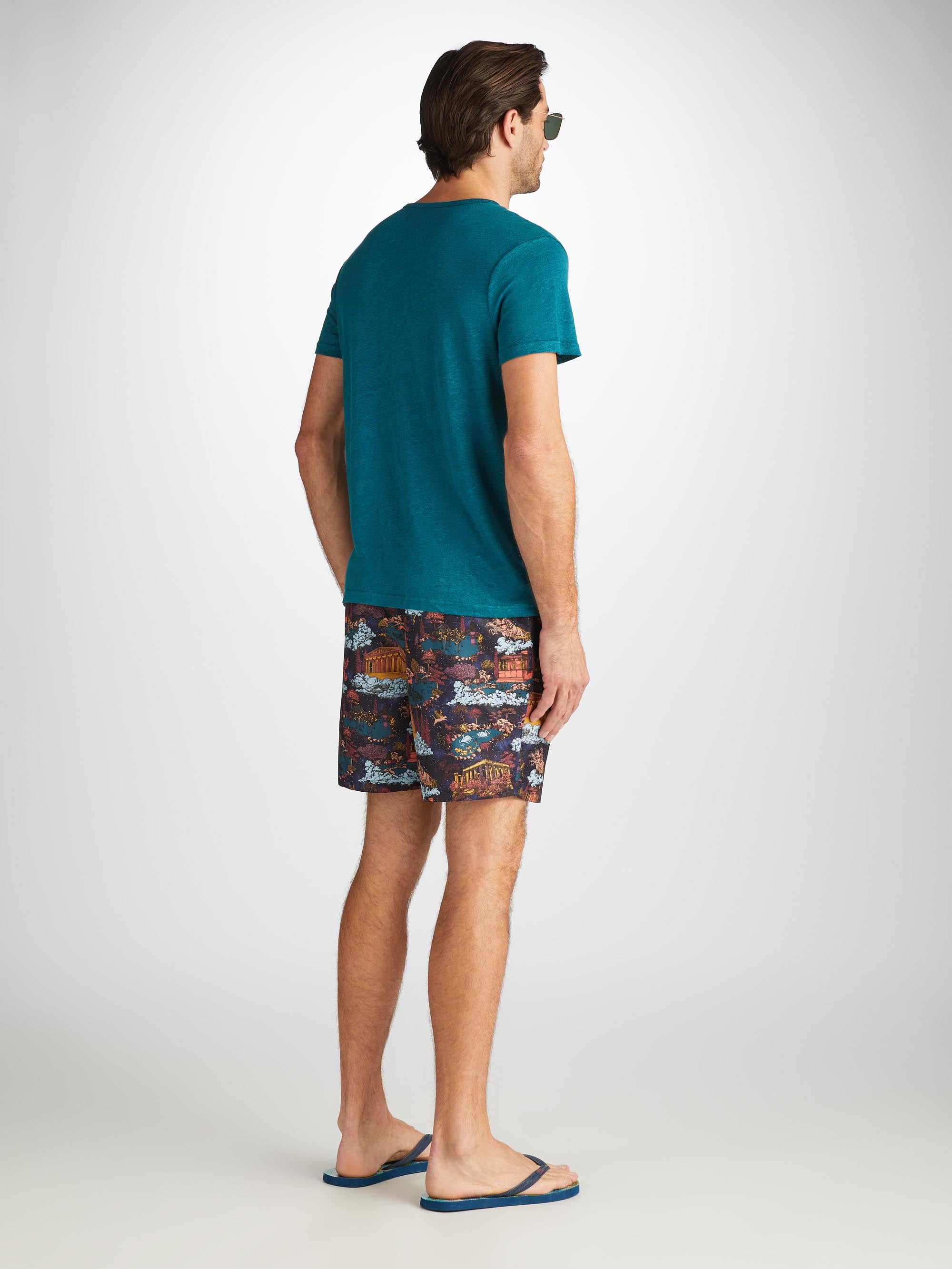 Men's T-Shirt Jordan Linen Teal - 4
