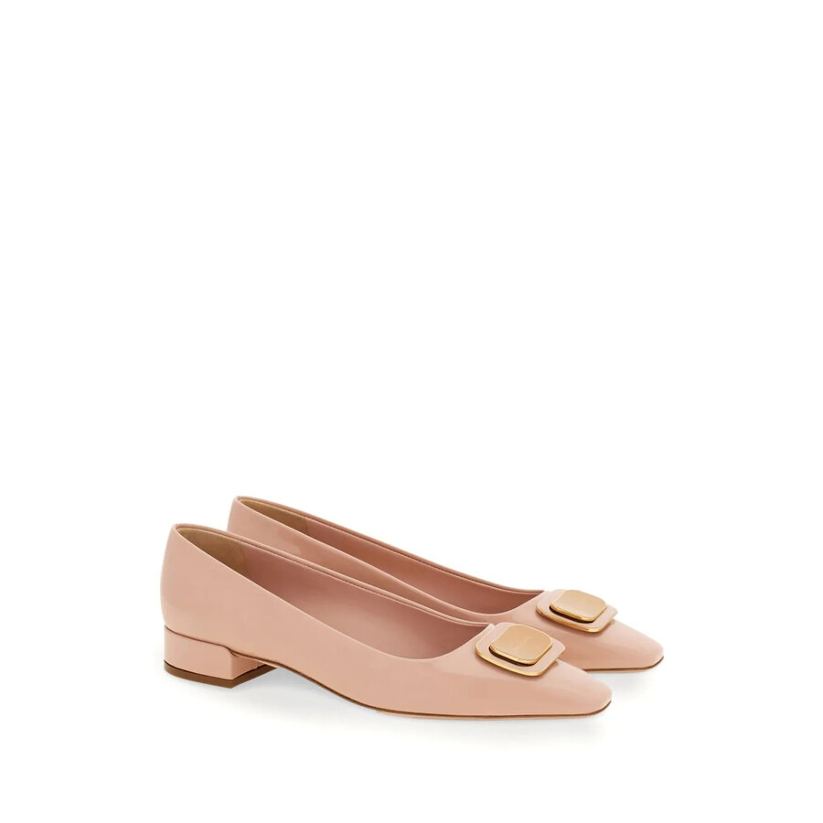 Ferragamo New Vara Plate Patent Leather Pumps - 2