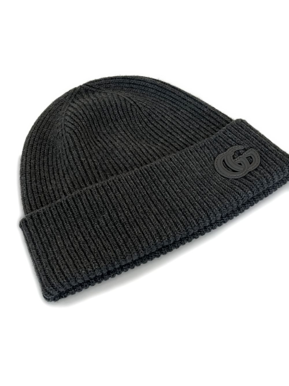 ribbed logo beanie - 2