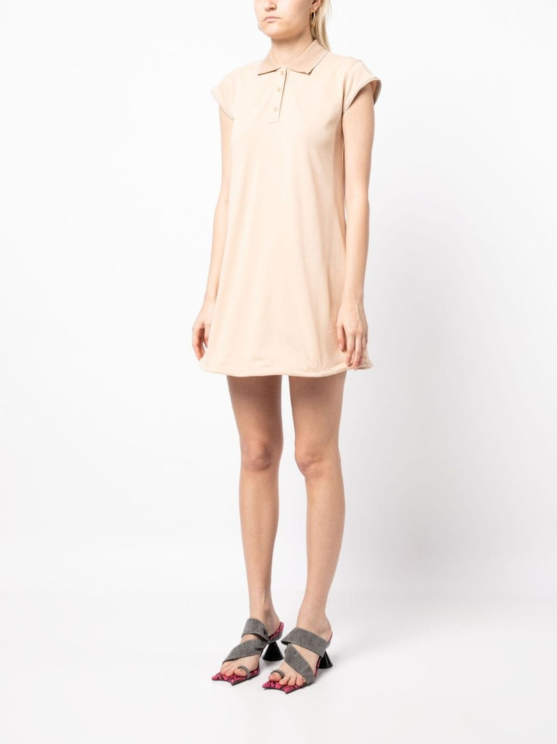contrasting-trim flared cotton dress 3