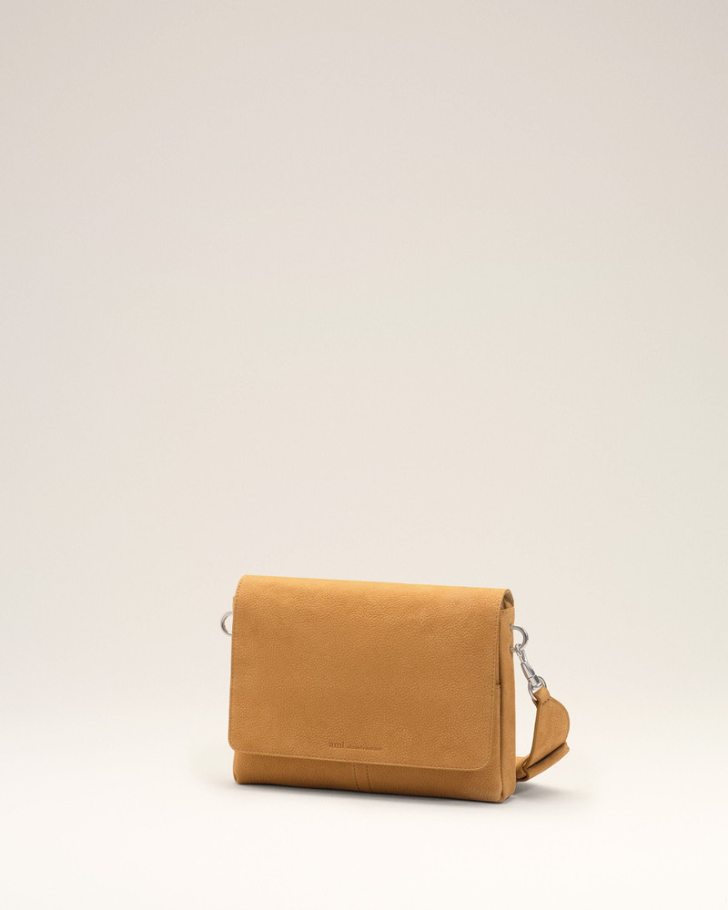 YELLOW COW LEATHER FLAP MESSENGER CARROUSEL BAG 4