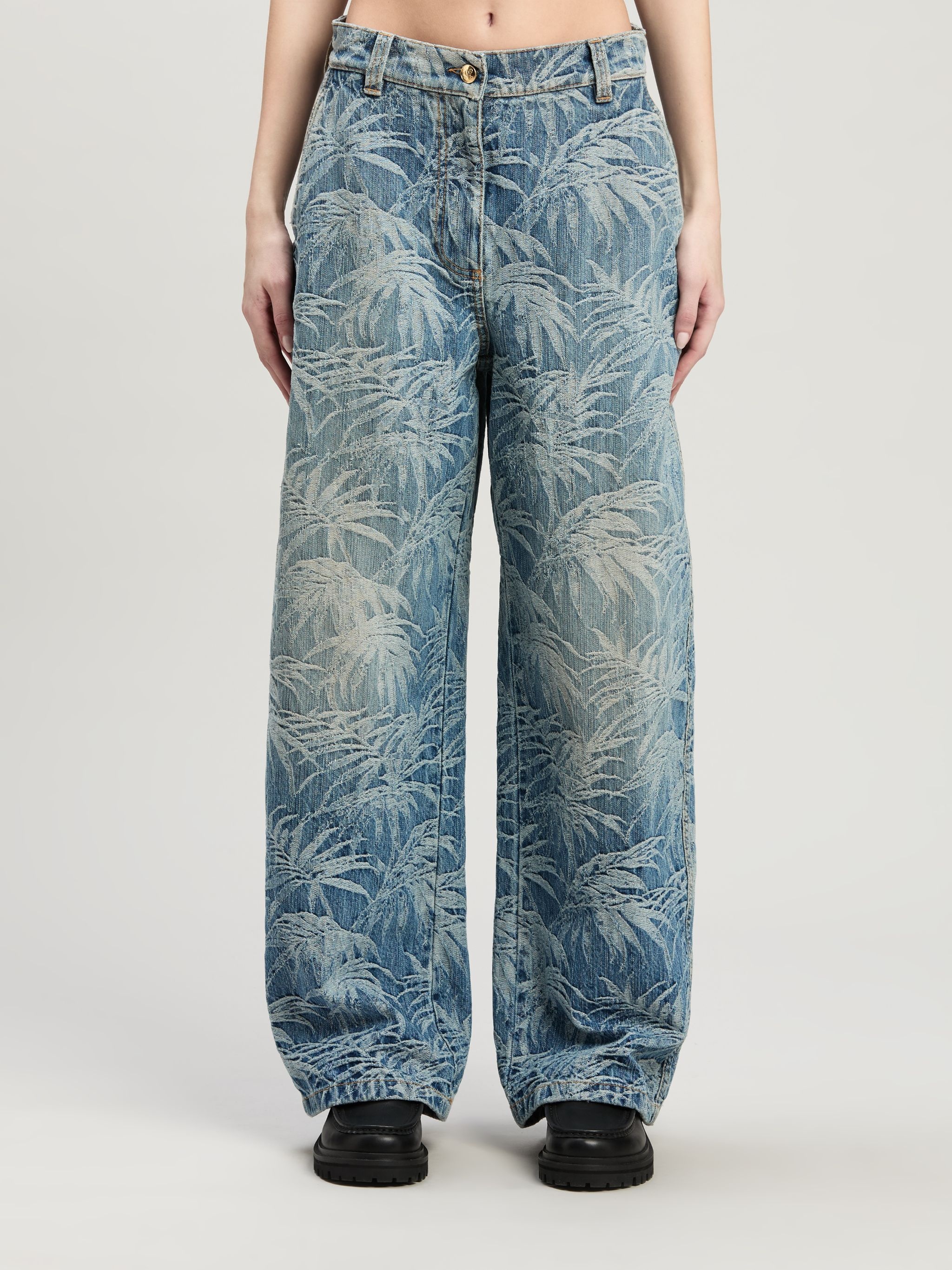 Baggy Jeans Palms Wash Pattern - 3