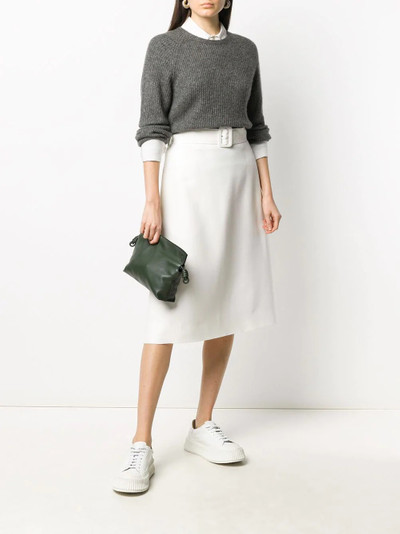 Jil Sander belted mid-length skirt outlook