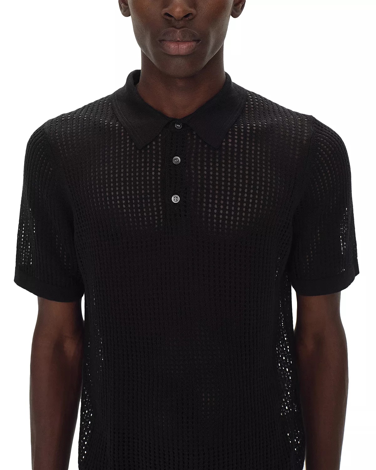 Jeremiah Perforated Polo Sweater - 2