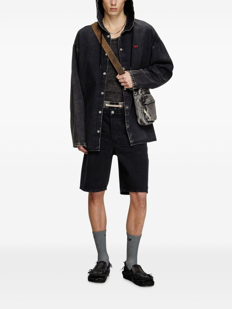 Diesel logo-patch shorts outlook