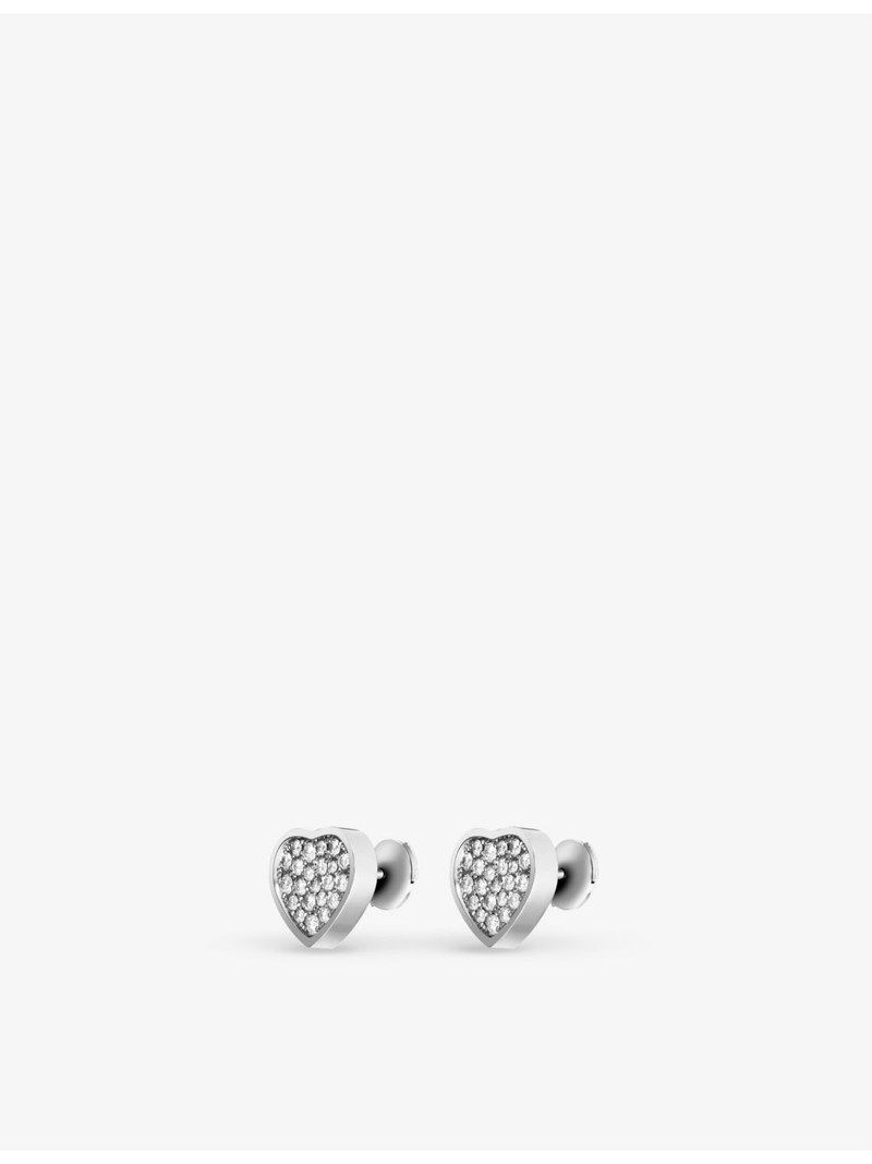 Happy Hearts 18ct white-gold and 0.8ct diamond earrings 3
