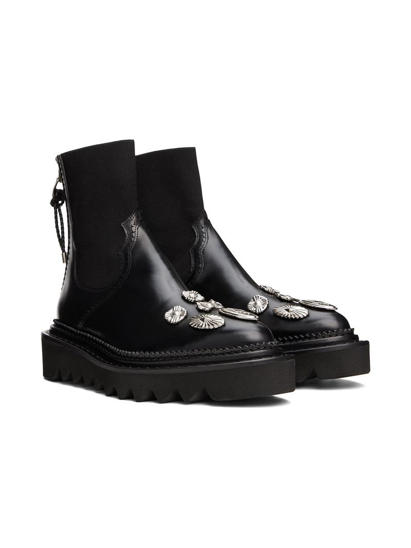 Black Side Gore Metal Boots 4