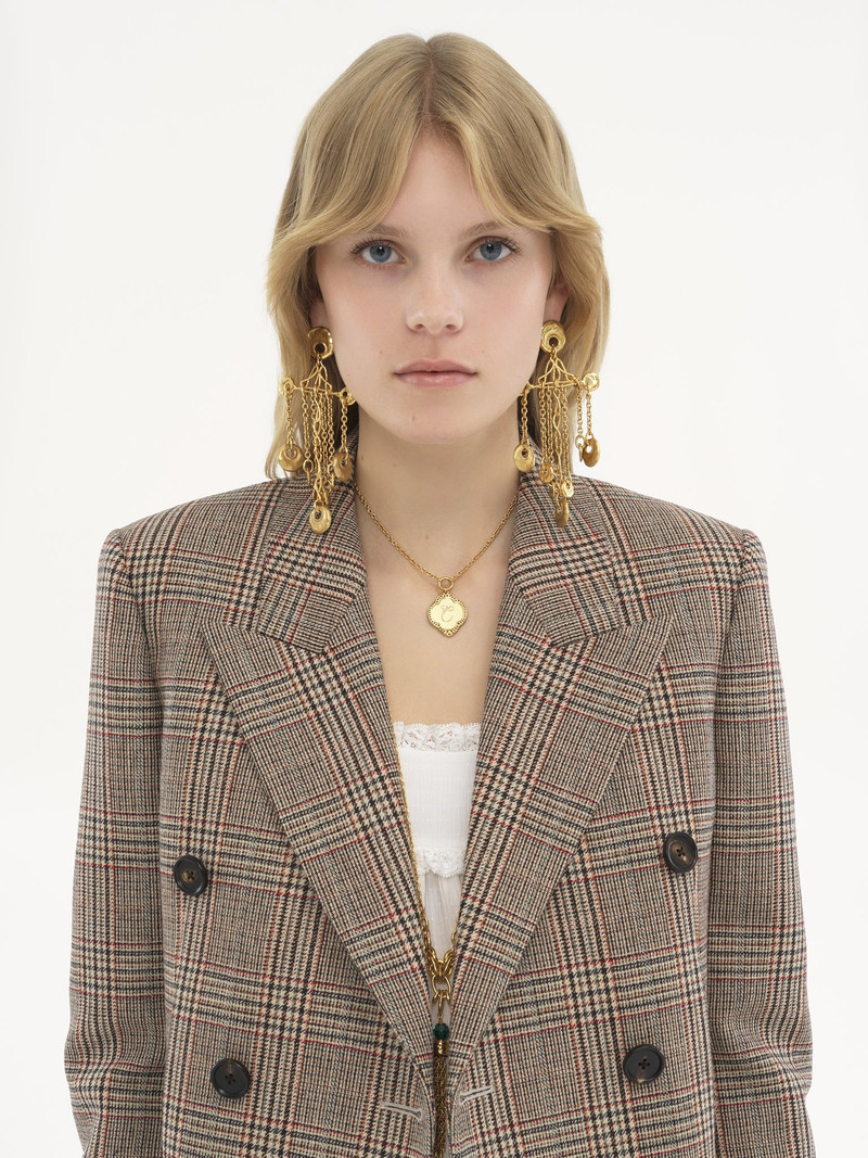 TAILORED JACKET IN PRINCE OF WALES WOOL 6