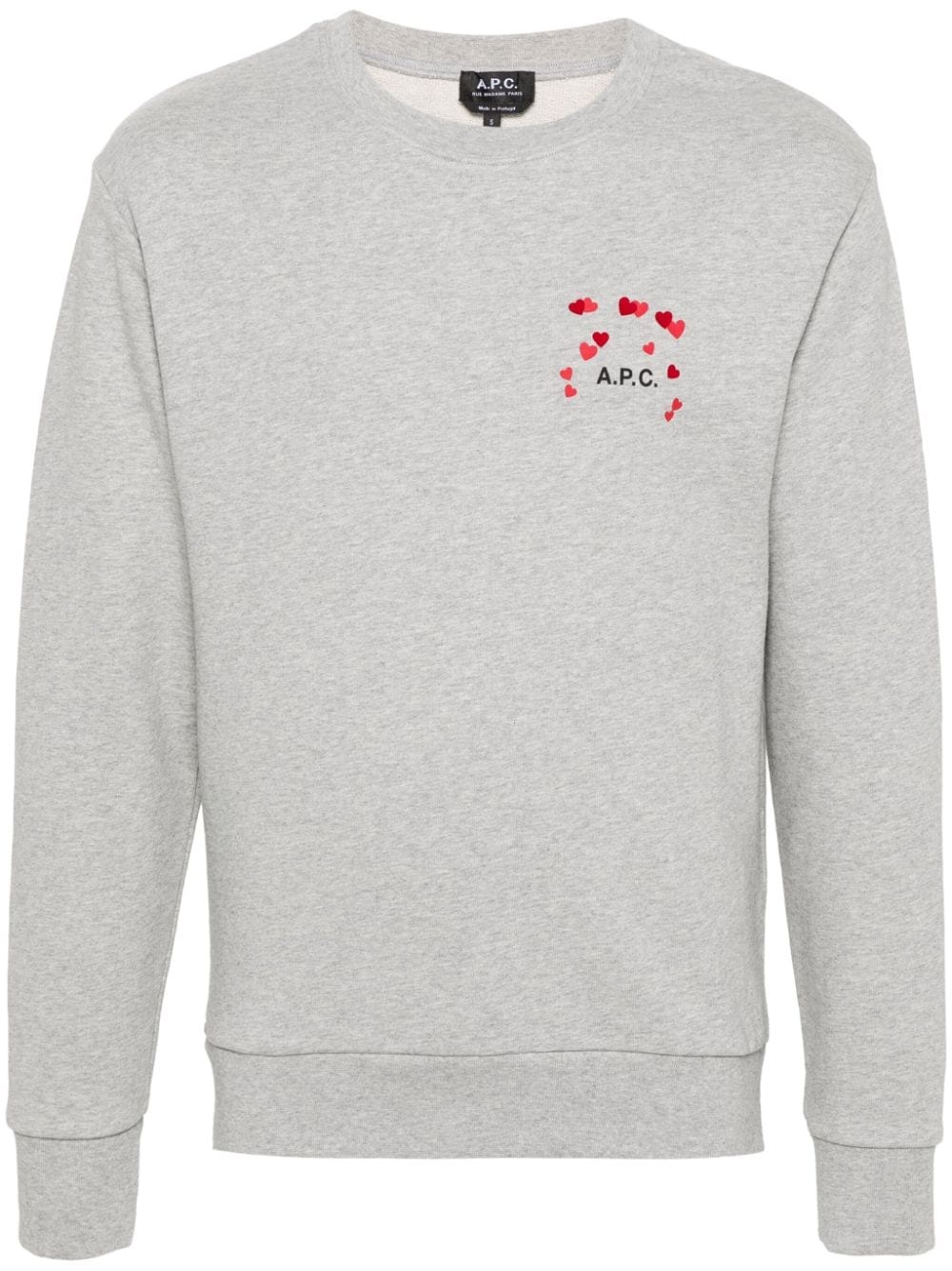 logo-print cotton sweatshirt - 1