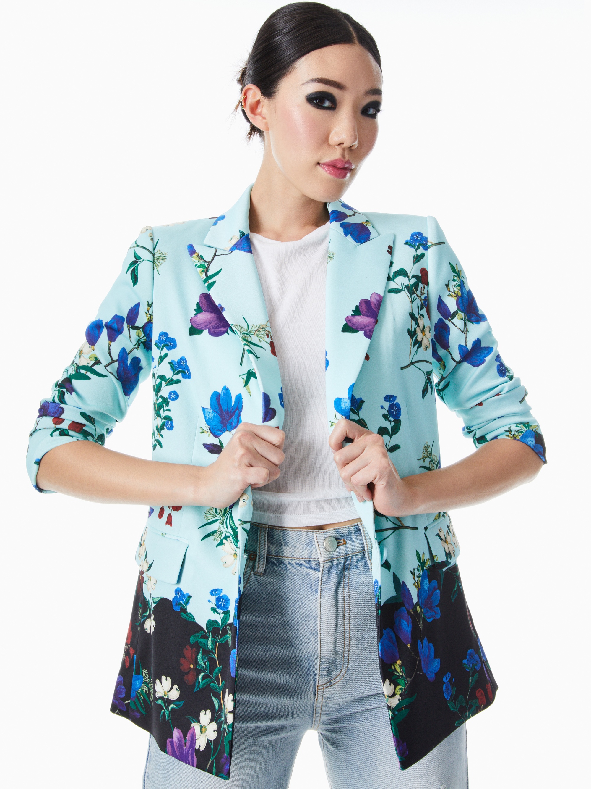 JUSTINE ROLLED CUFF BLAZER - 2