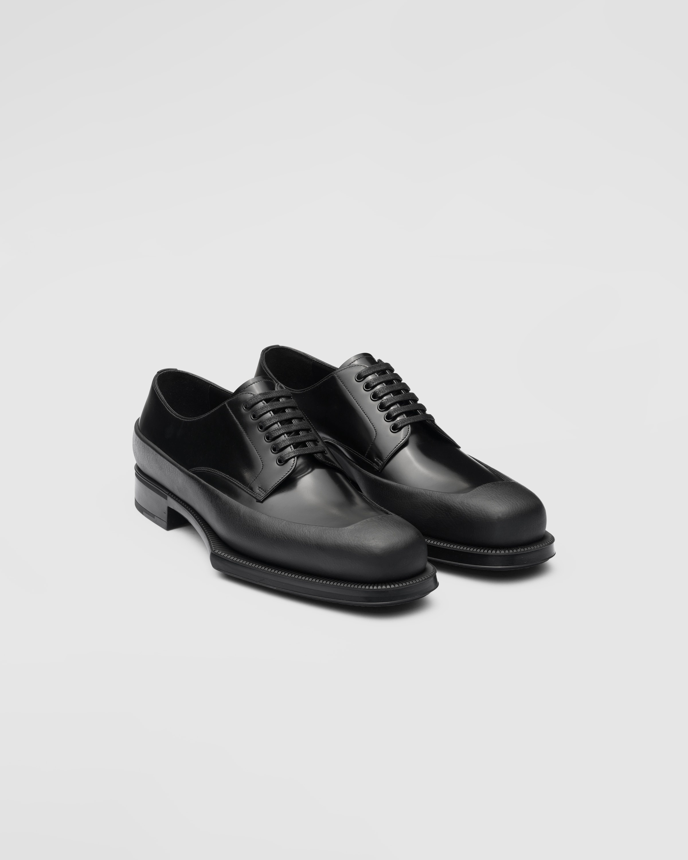 Prada Brushed leather Derby shoes | REVERSIBLE