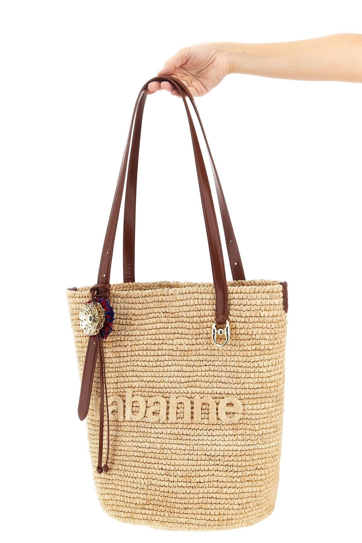 'Natural Raffia Tote Bag' shopping bag - 2