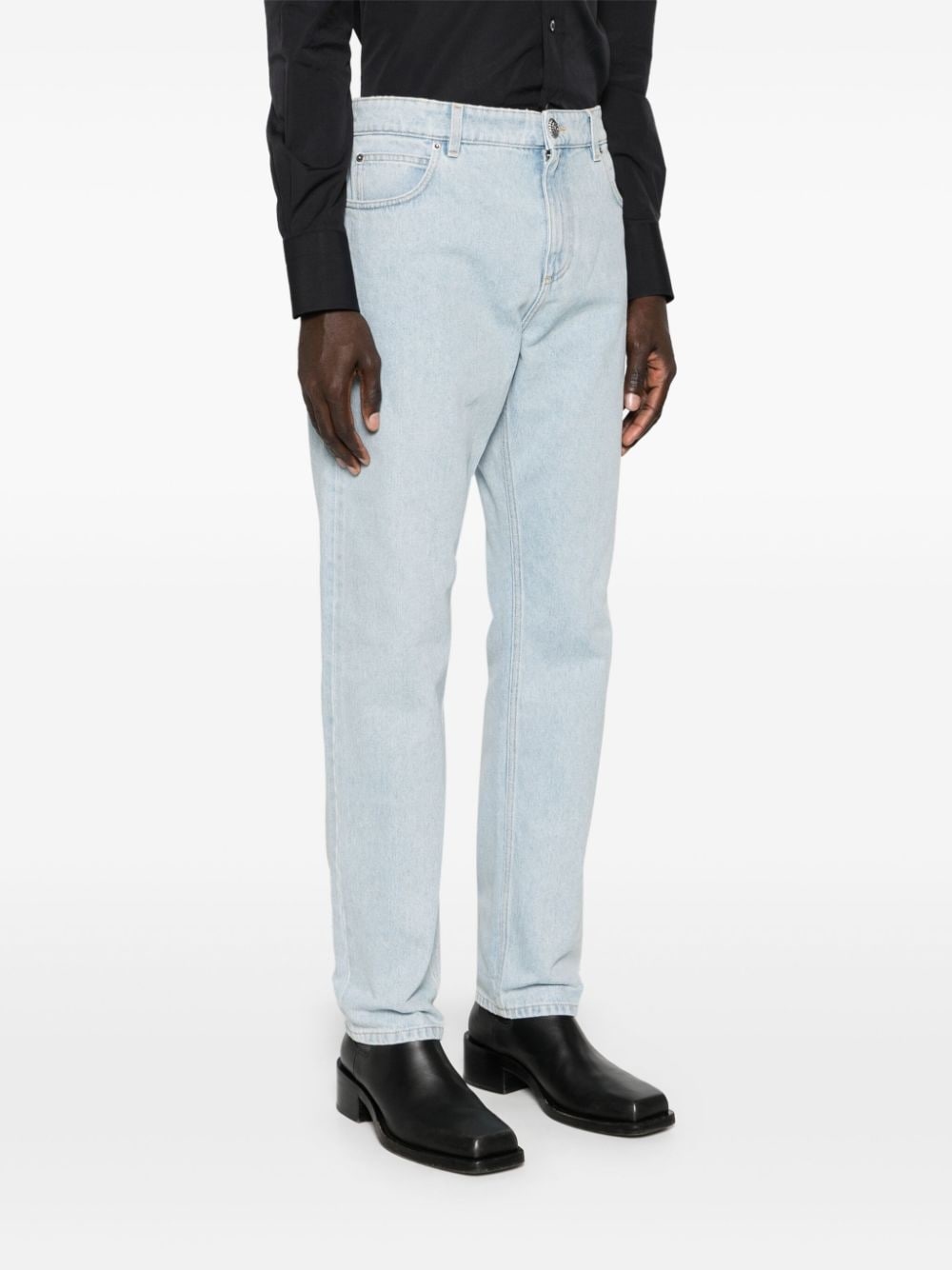 mid-rise straight jeans - 3