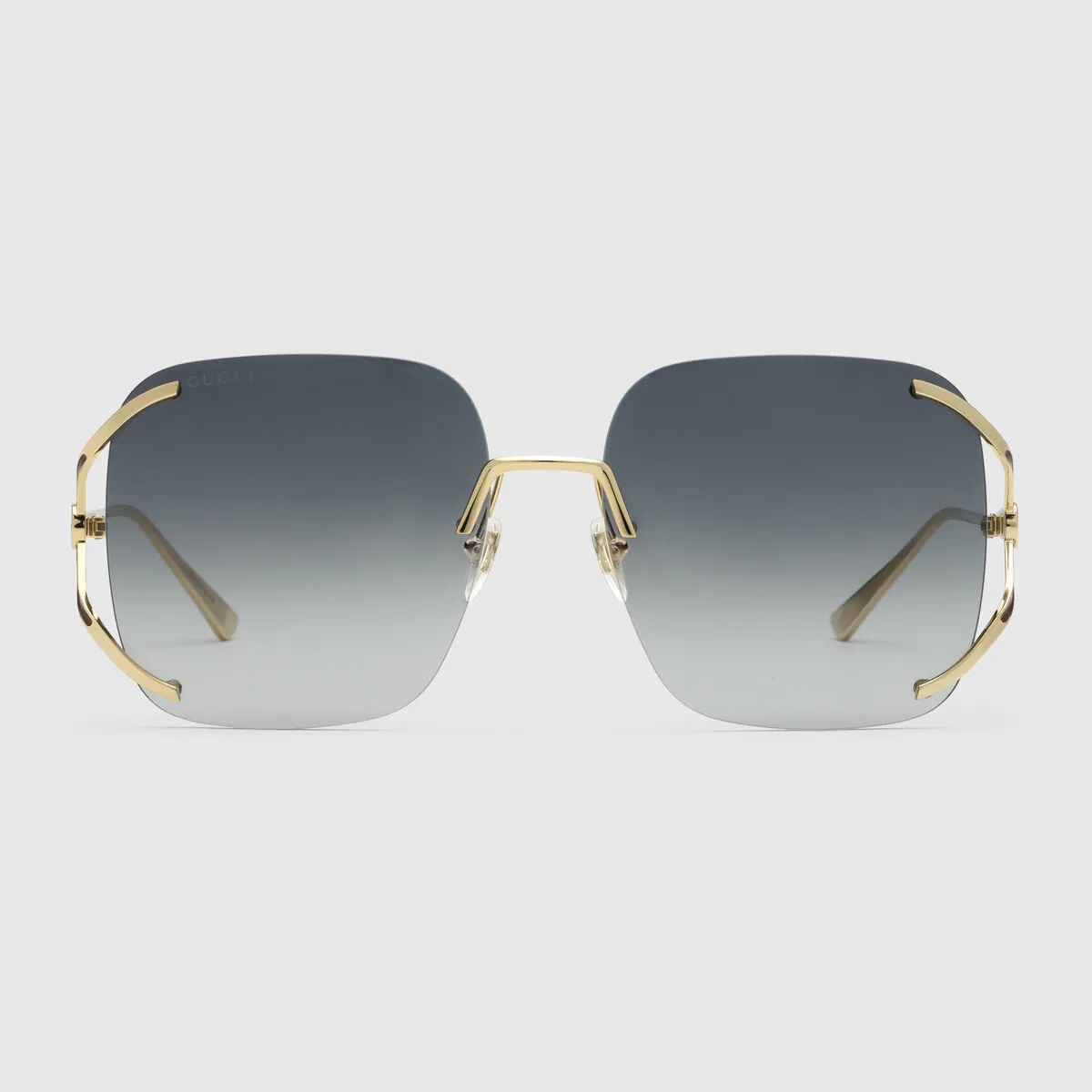 Square metal sunglasses - 1