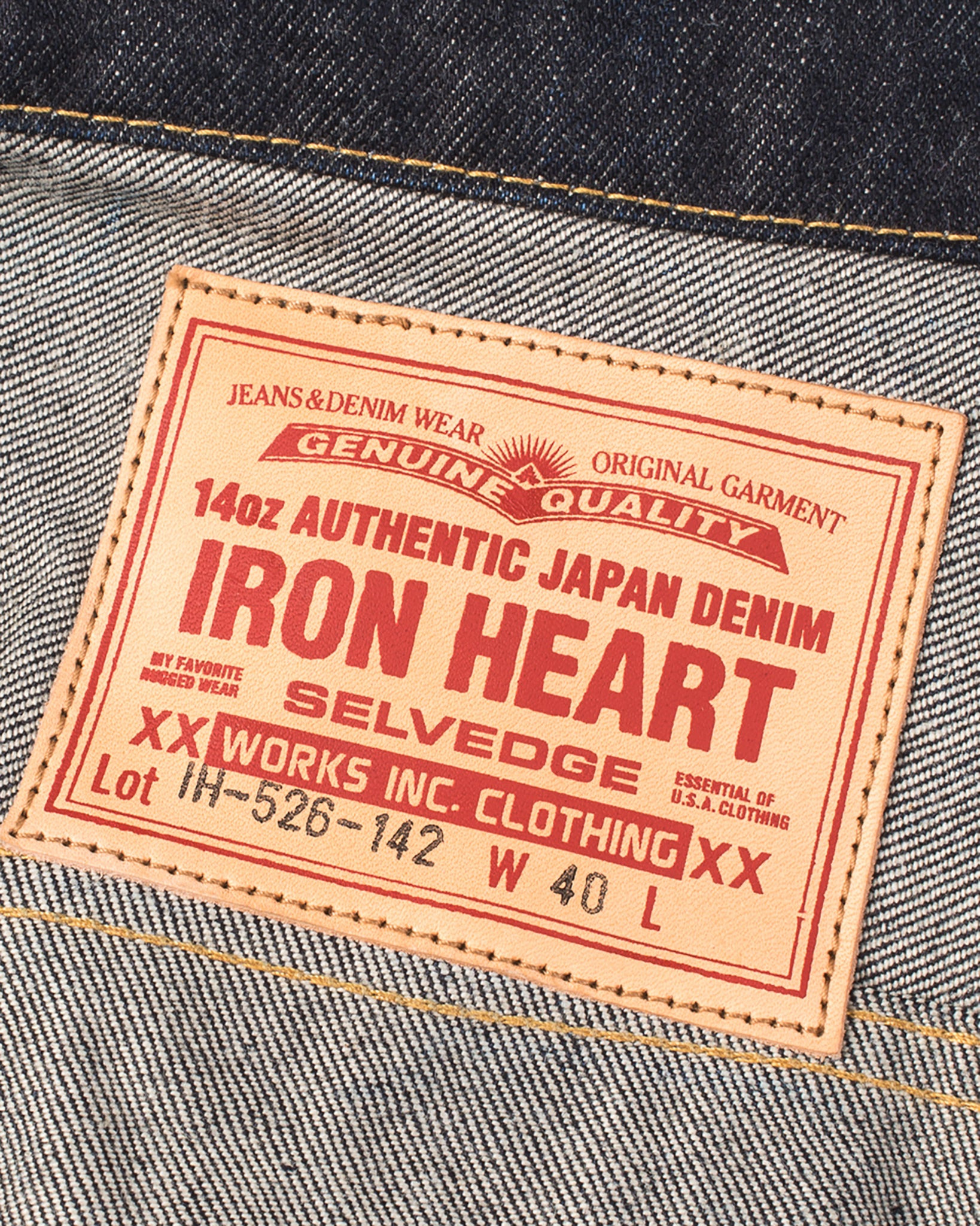 IH-526J-142 14oz Selvedge Denim Modified Type III Jacket -  Indigo - 6