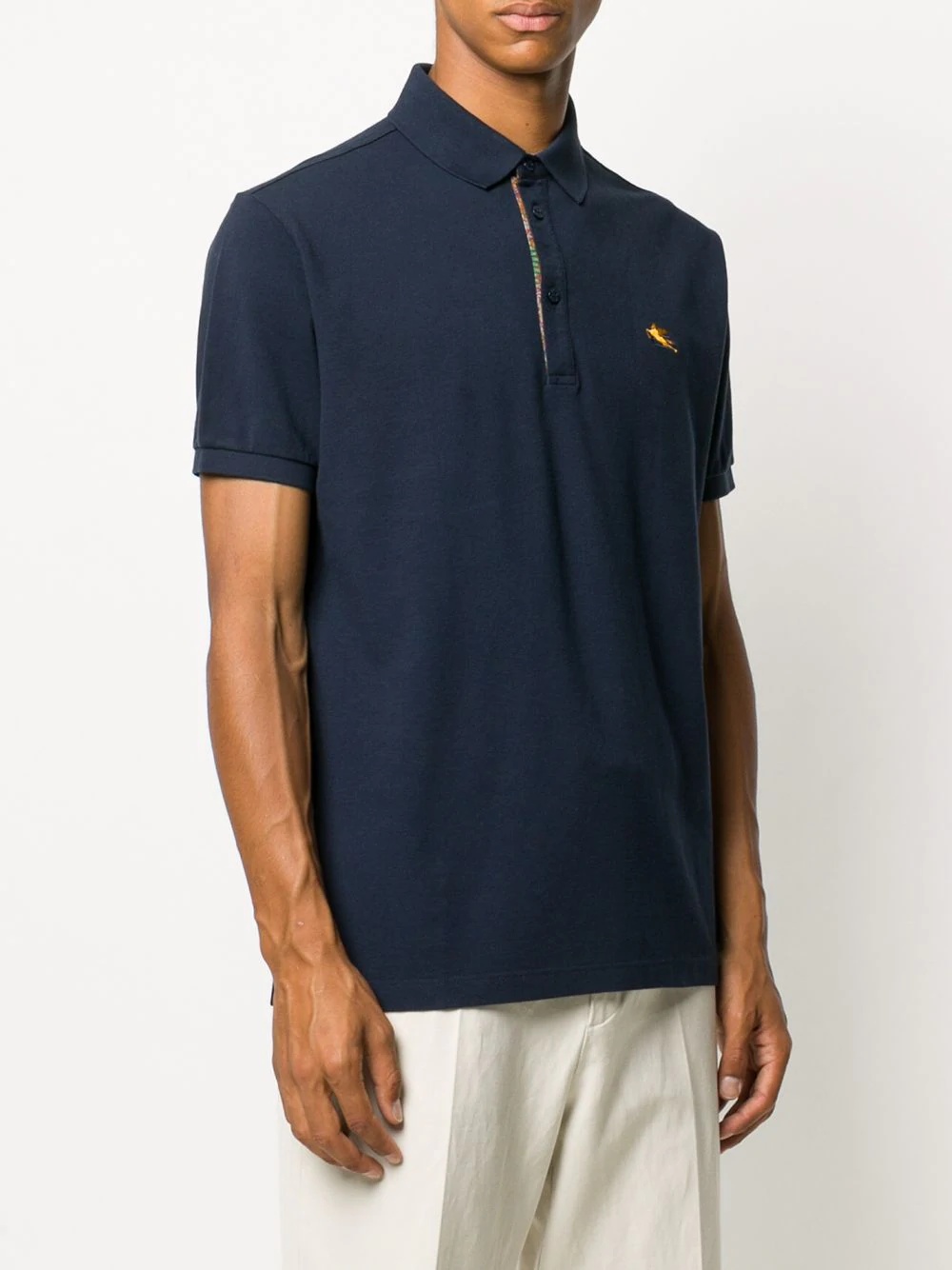 embroidered logo polo short - 3