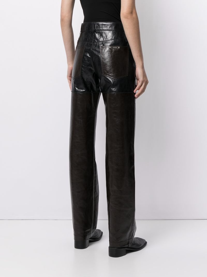 Leather Combo pants - 4