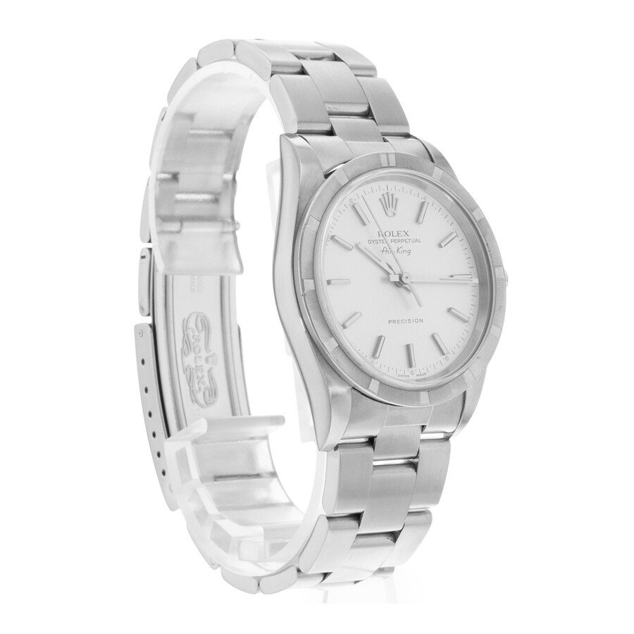 Pre-owned Rolex Air King Automatic Chronometer Silver Dial Men's Watch 14010 SSO - 7