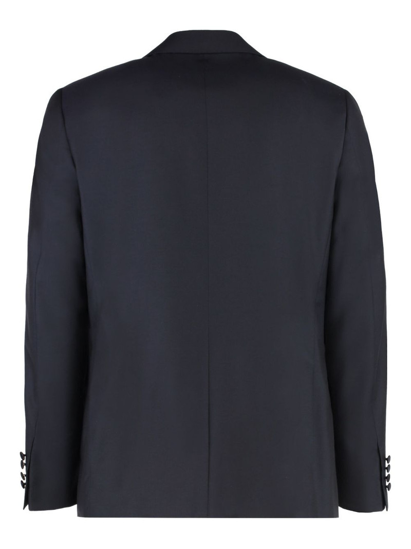 Canali peak-lapel wool suit outlook