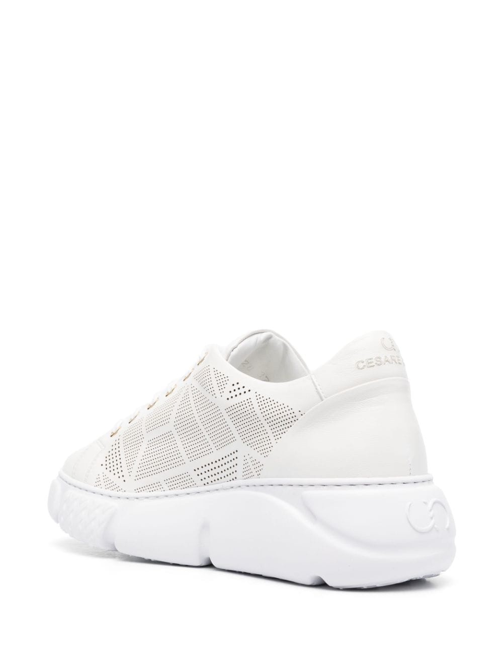 low-top lace-up sneakers - 3