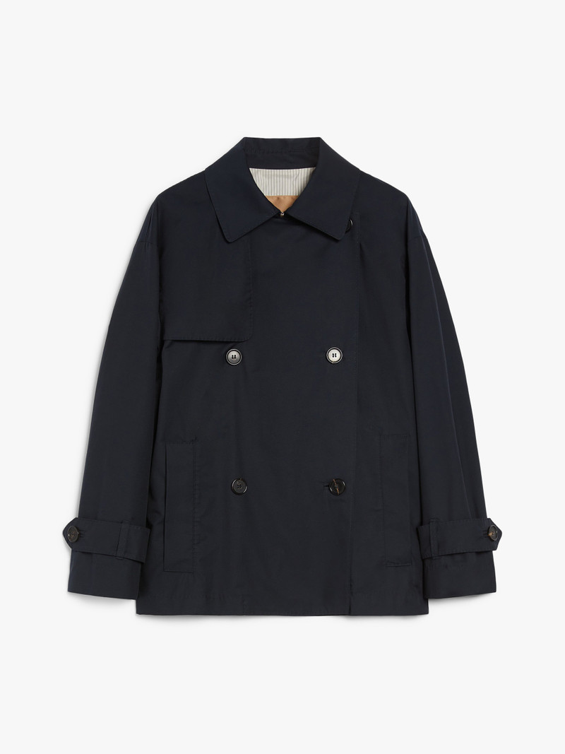ZENO Short trench coat in water-repellent twill 1