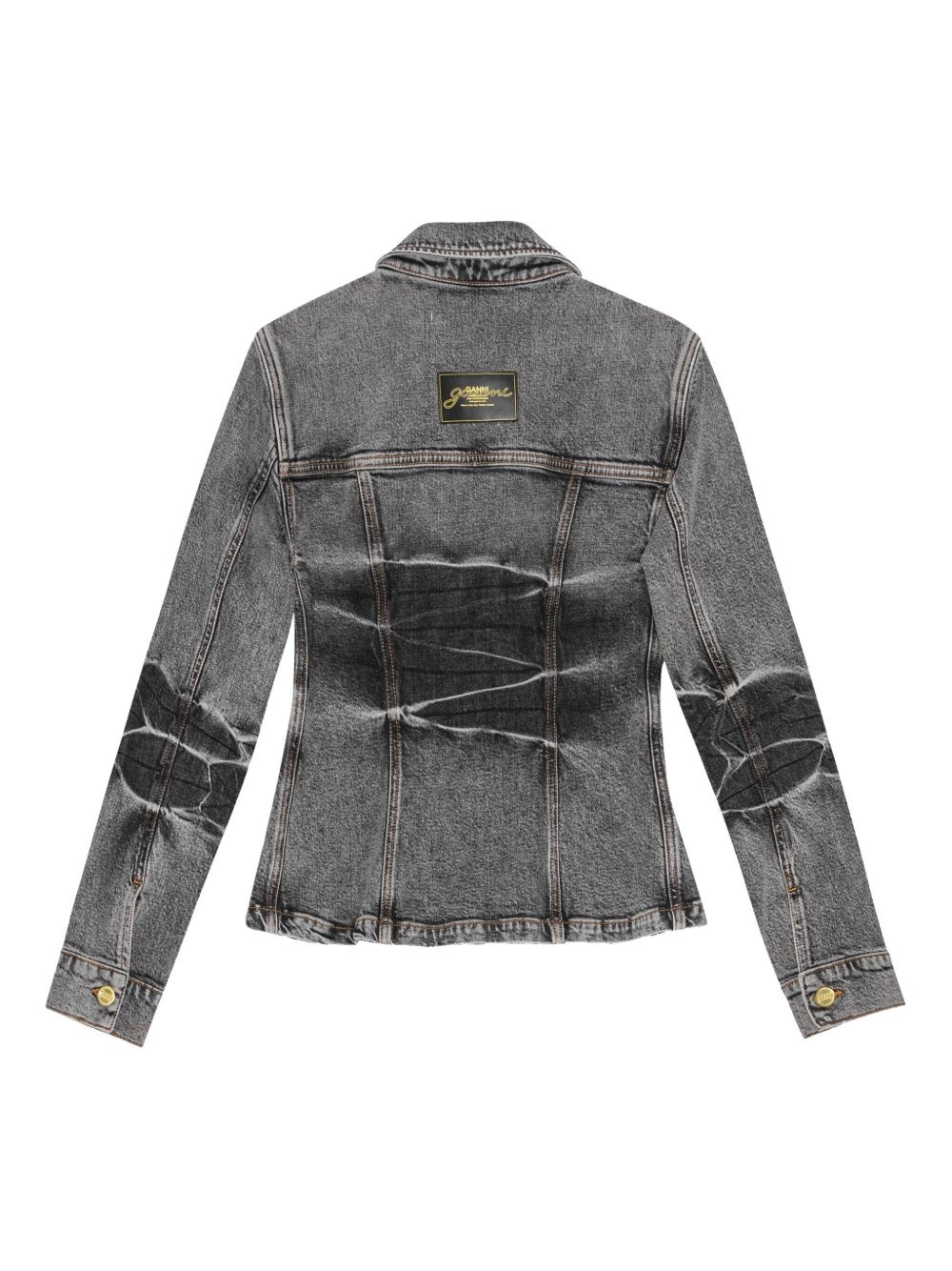 whiskering-effect denim jacket - 6