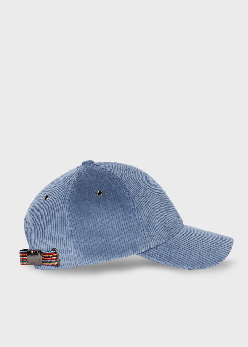 Blue Corduroy Baseball Cap 1