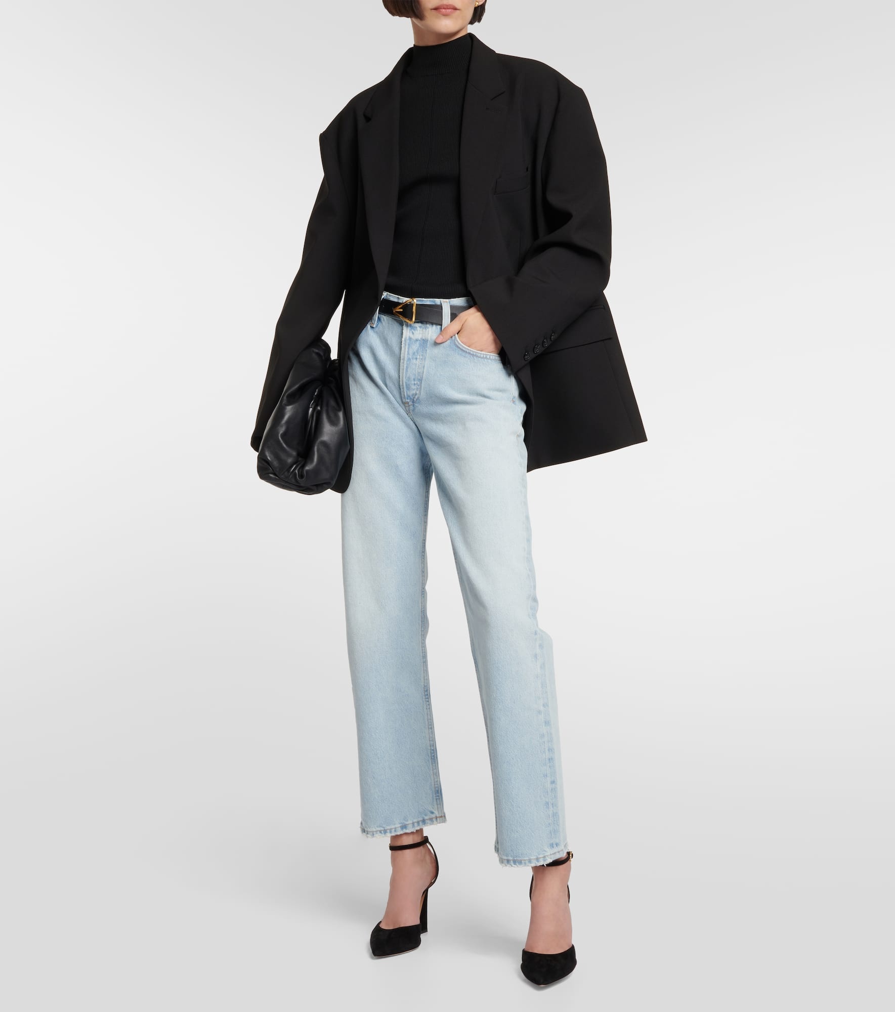 Ribbed-knit silk-blend top - 2