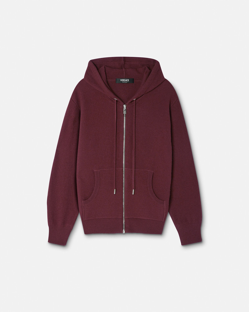 Cashmere-Blend Medusa Zip Hoodie 1