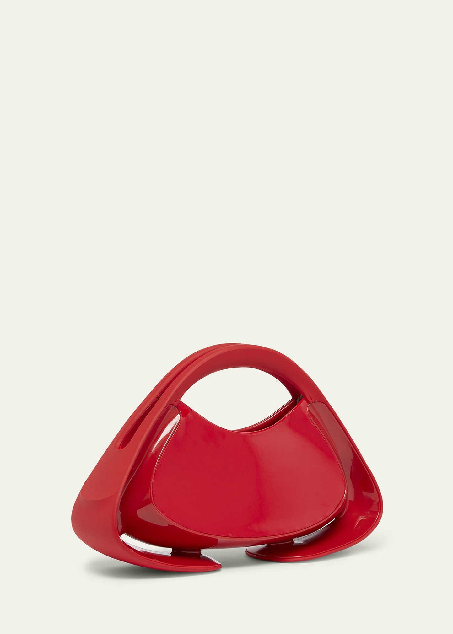Jolie Madame Small Lips Top-Handle Bag in Patent Faux Leather - 3