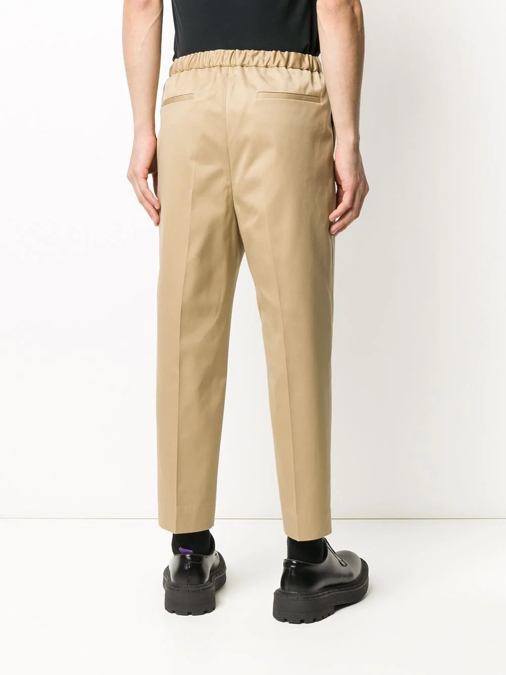 straight-leg cropped trousers - 4