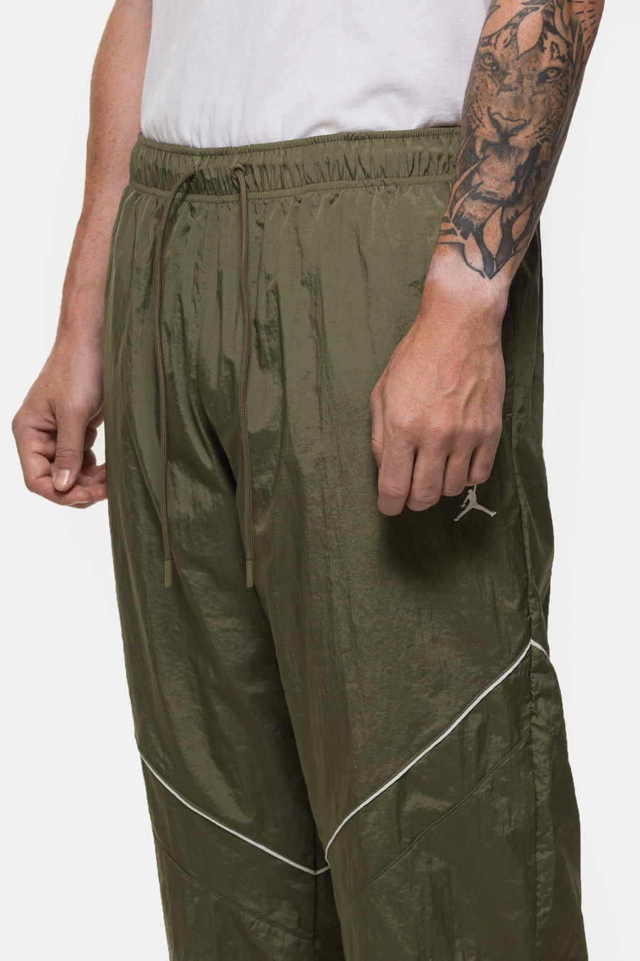Brooklyn Draft Pant in Medium Olive/Sail/Sail - 4