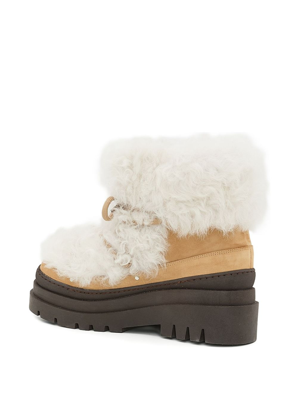 shearling platform boots - 4