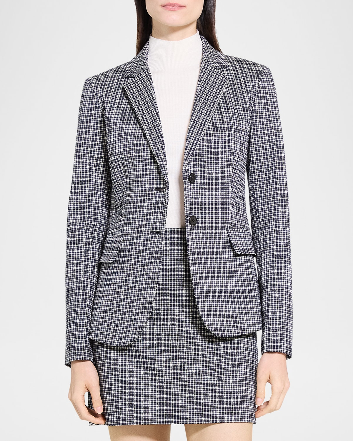 Carissa Plaid Slim-Fit Blazer - 4